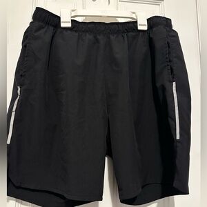 Black Men's Athletic Jockey Sport Shorts